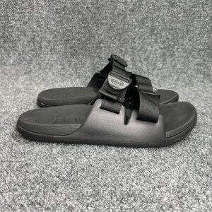Chaco Chillos Slide Sandals Women's 8 Black Athletic Beach Recovery Flip Flops